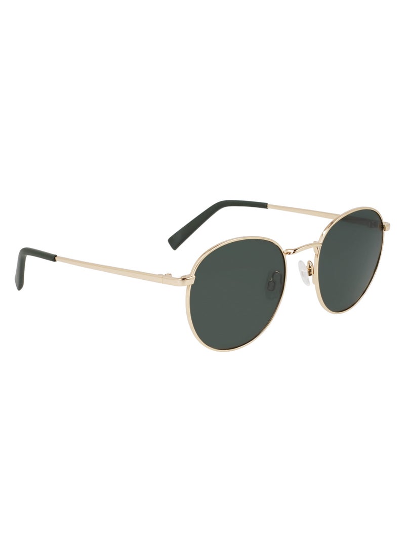 Unisex UV Protection Round Shape Metal Sunglasses N100SP-717-5120 - Lens Size: 51 - Gold