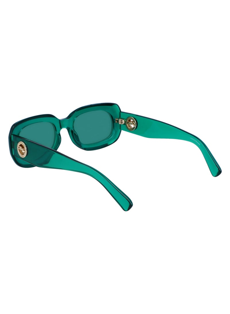Women's UV Protection Rectangular Shape  Sunglasses LO716S-303-5221 - Lens Size: 52 - Green