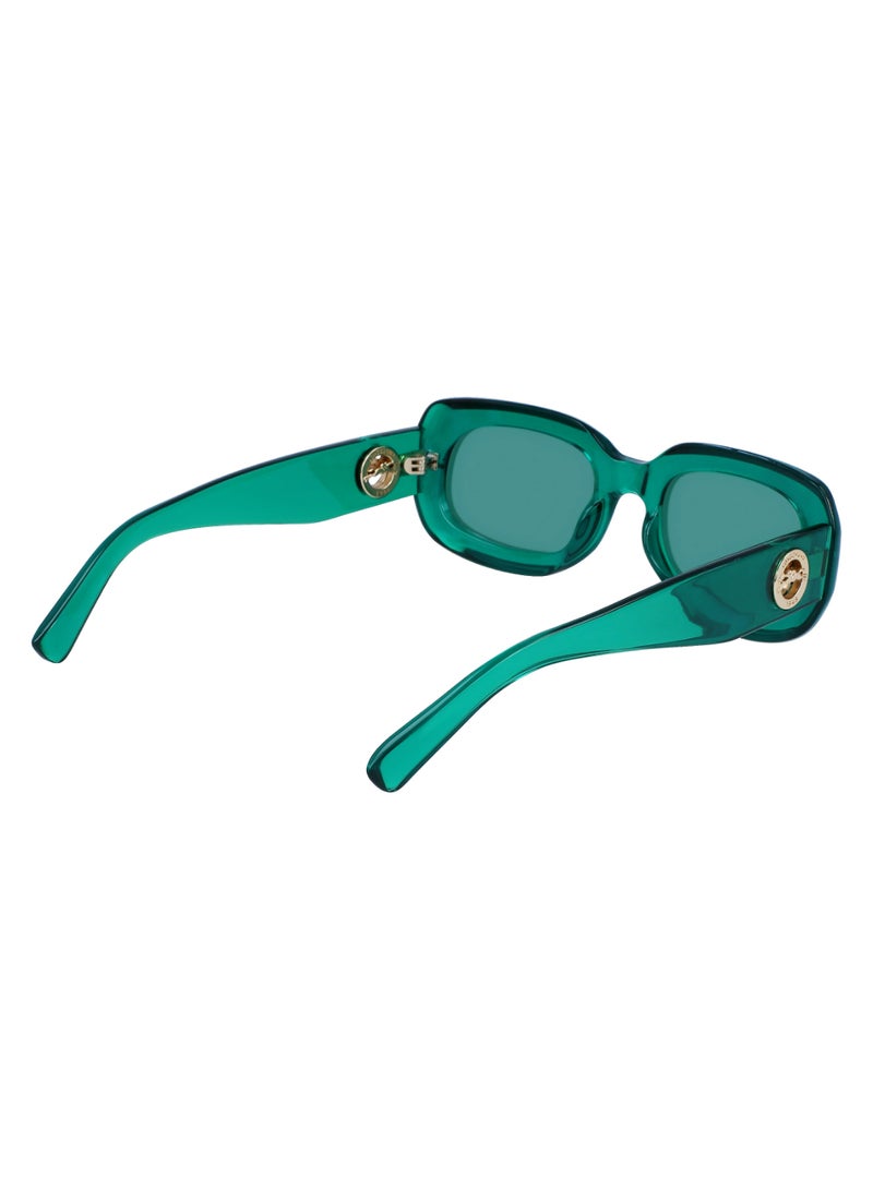 Women's UV Protection Rectangular Shape  Sunglasses LO716S-303-5221 - Lens Size: 52 - Green