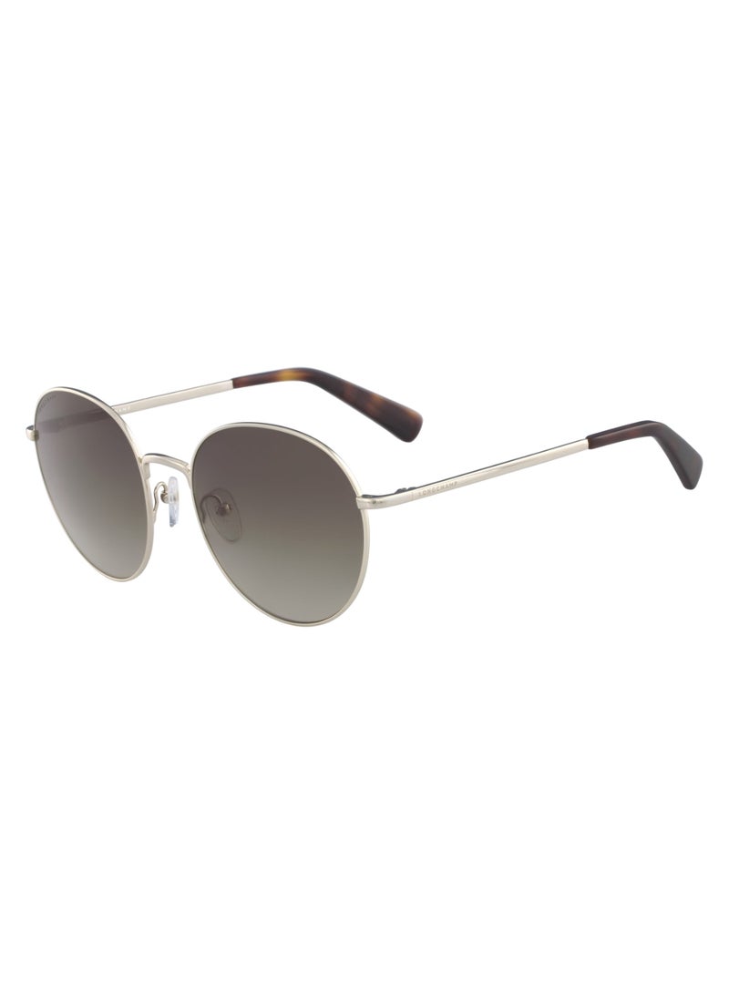 Women's UV Protection Round Shape Metal Sunglasses LO101S-714-5619 - Lens Size: 56 - Gold