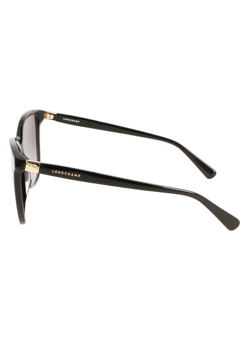 Women's UV Protection Acetate Sunglasses LO708S-001-5715 - Lens Size: 57 - Black