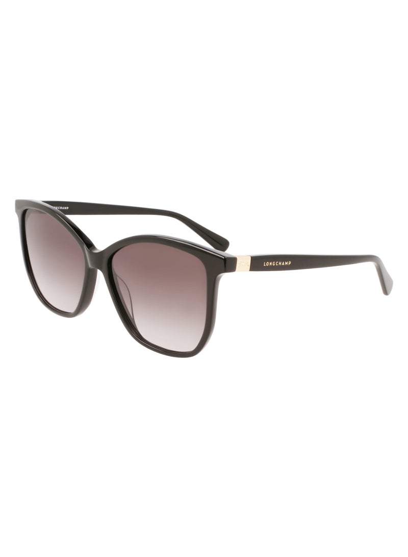 Women's UV Protection Acetate Sunglasses LO708S-001-5715 - Lens Size: 57 - Black