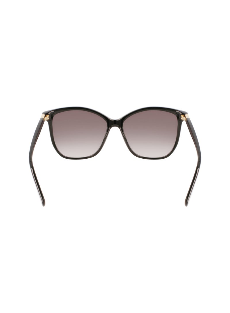 Women's UV Protection Acetate Sunglasses LO708S-001-5715 - Lens Size: 57 - Black