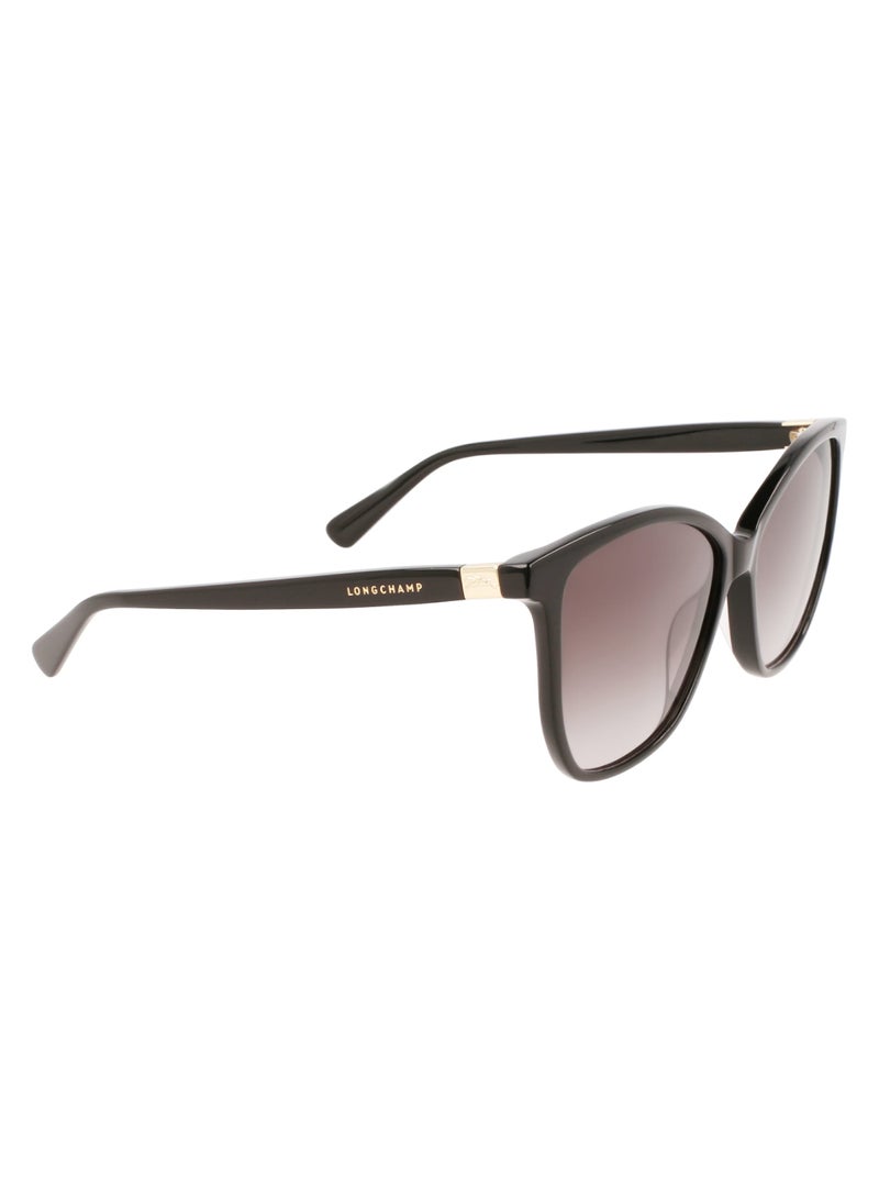 Women's UV Protection Acetate Sunglasses LO708S-001-5715 - Lens Size: 57 - Black