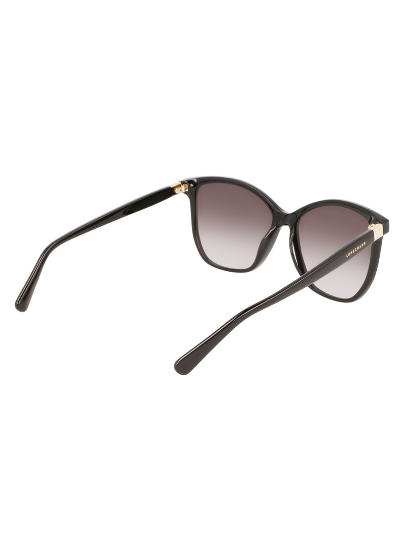Women's UV Protection Acetate Sunglasses LO708S-001-5715 - Lens Size: 57 - Black