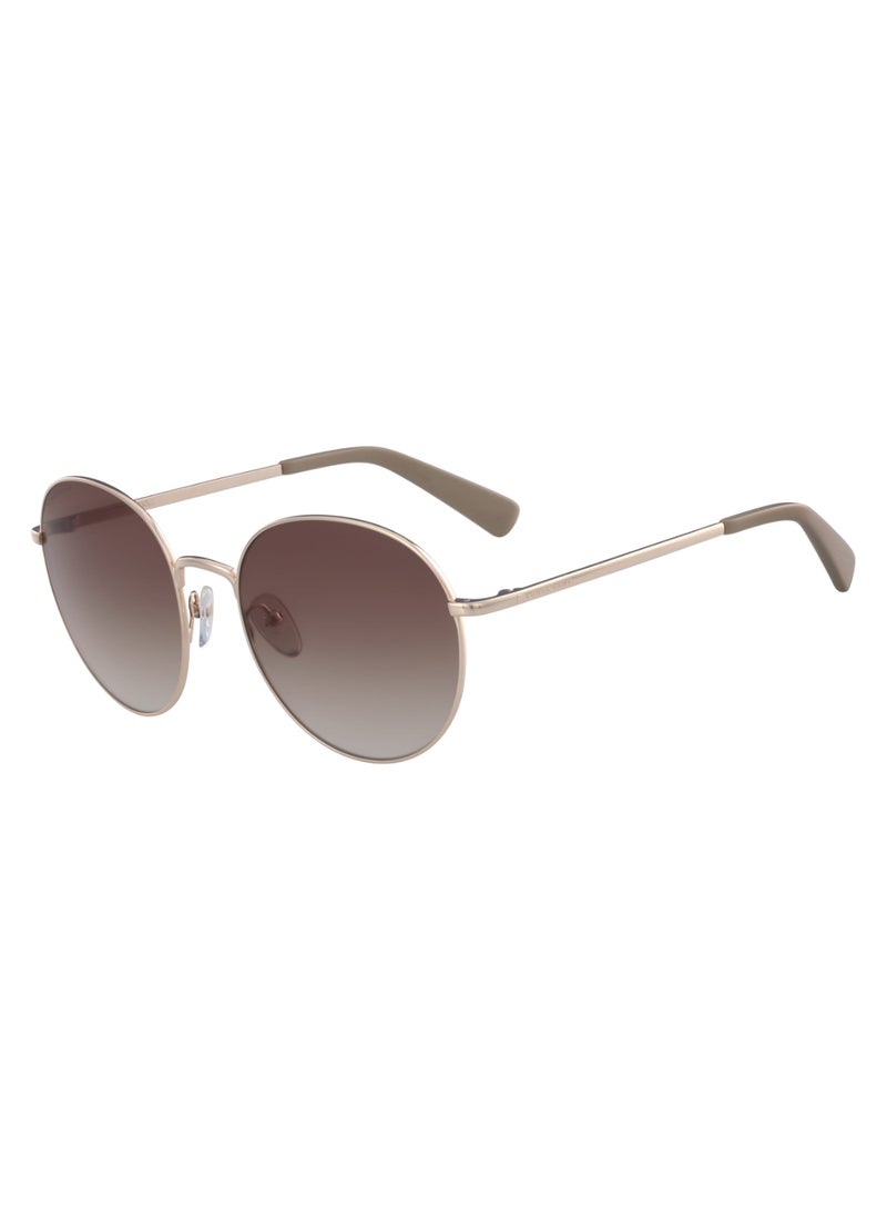 Women's UV Protection Round Shape Metal Sunglasses LO101S-771-5619 - Lens Size: 56 - Rose Gold/Nude