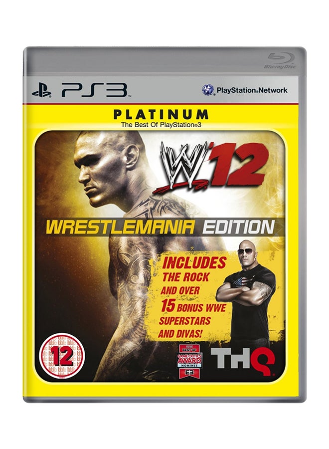 WWE '12 Wrestlemania Edition Eng/Arabic (UAE Version) - playstation_3_ps3