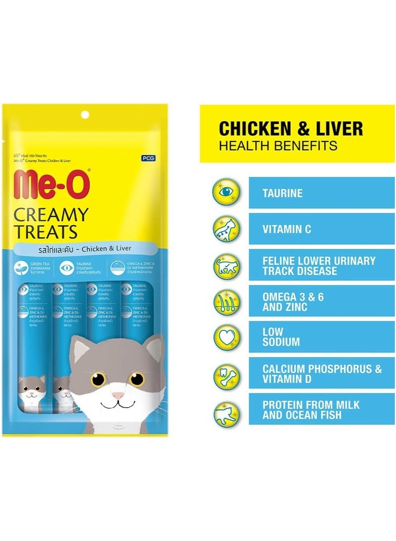 Creamy Cat Treats Chicken and Liver Flavor Pack of 12