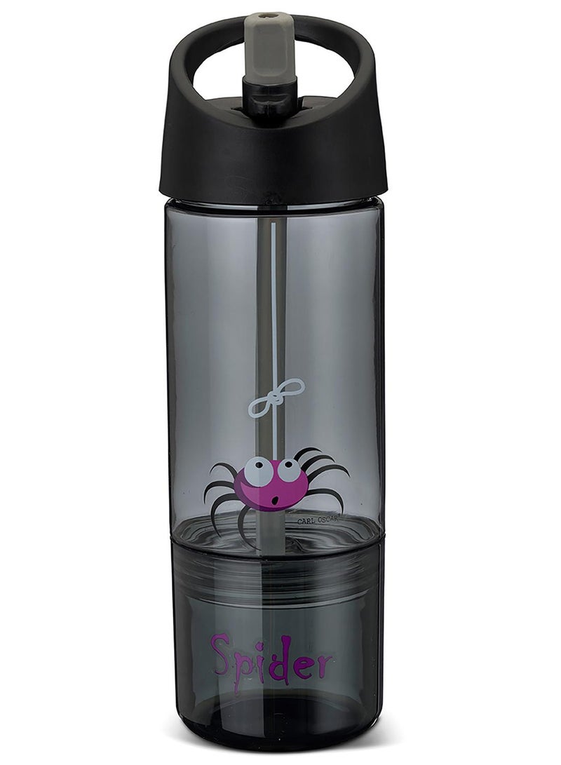 Carl Oscar Sweden Water Bottle 2 In 1, 0.3L Bottle + 0.15L Snack Jar - Grey