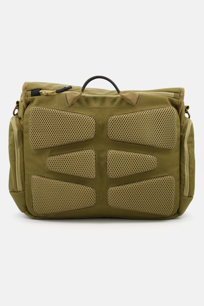 Men Textured  Business Bag 40L x 5W x 39H Cm, Olive