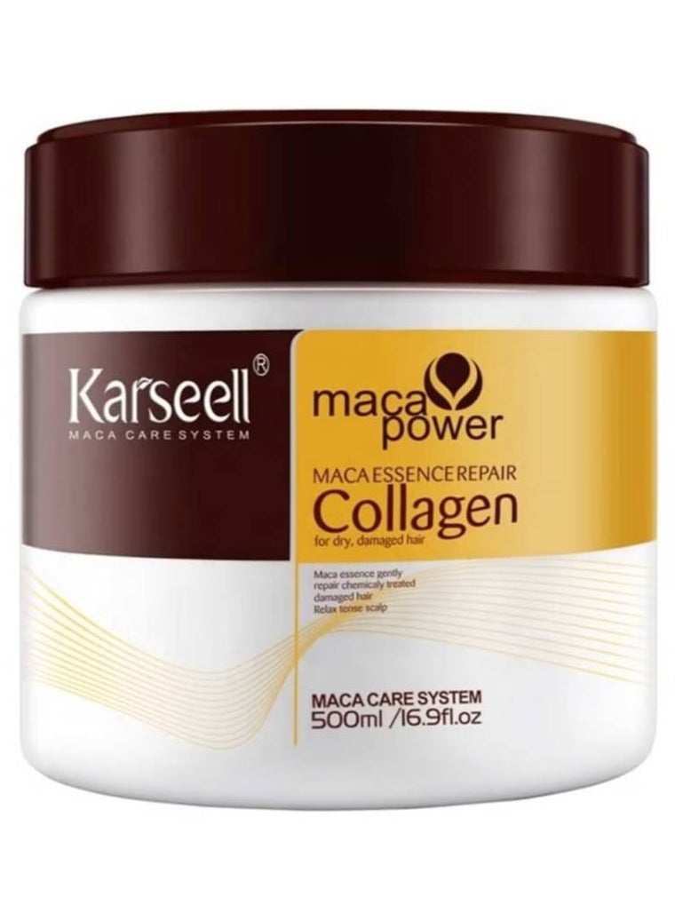 Collagen Maca Hair Essence Repair for Dry Damaged Hair 500ml