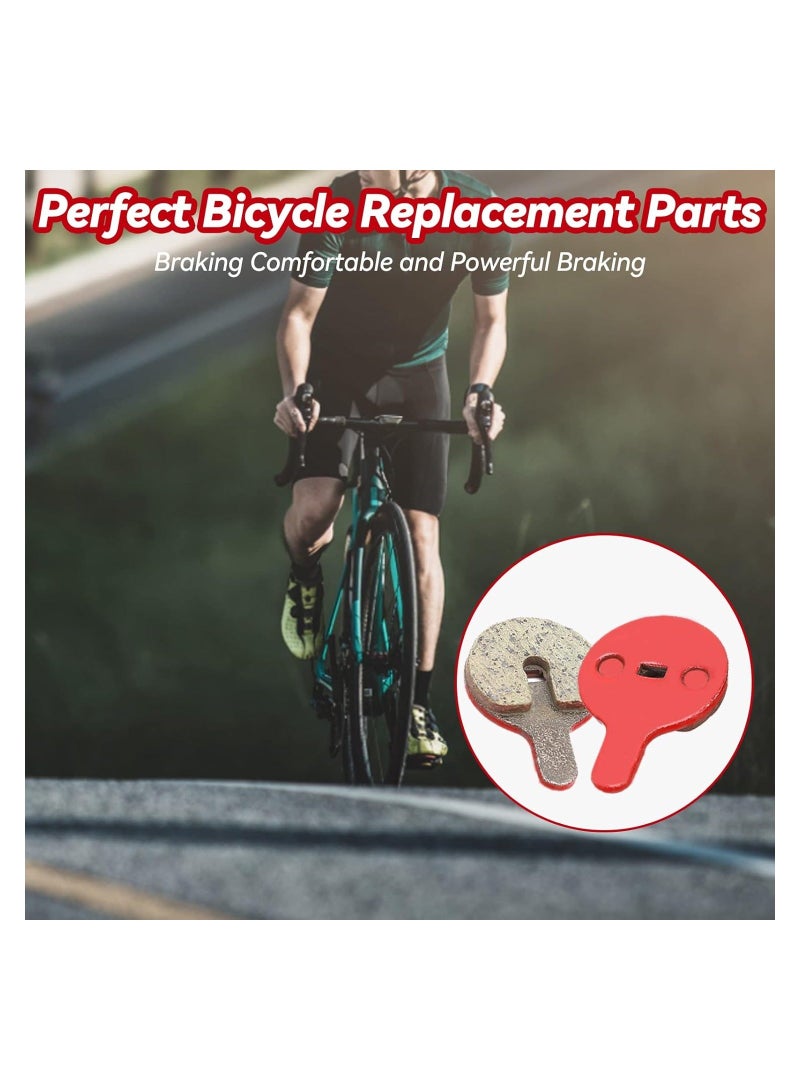 8 Pairs Bike Brake Pads, Metal Bicycle Disc Brake Pads, BB5 M446 Electric Bike Disc Brake Pad, Resin Semi-Metal Mountain Bike Oil Disc Brake Pad for Outdoor Cycling Mechanical Disc Brake Set