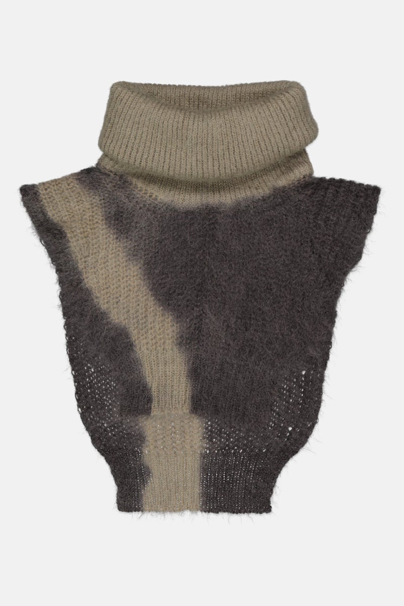 Women  Knitted Scarf, Grey Combo