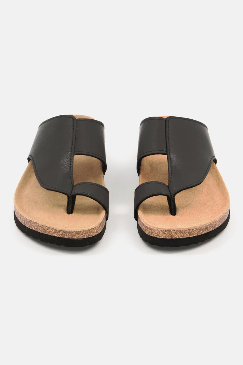 Men Slip On Cork Sandals Grey