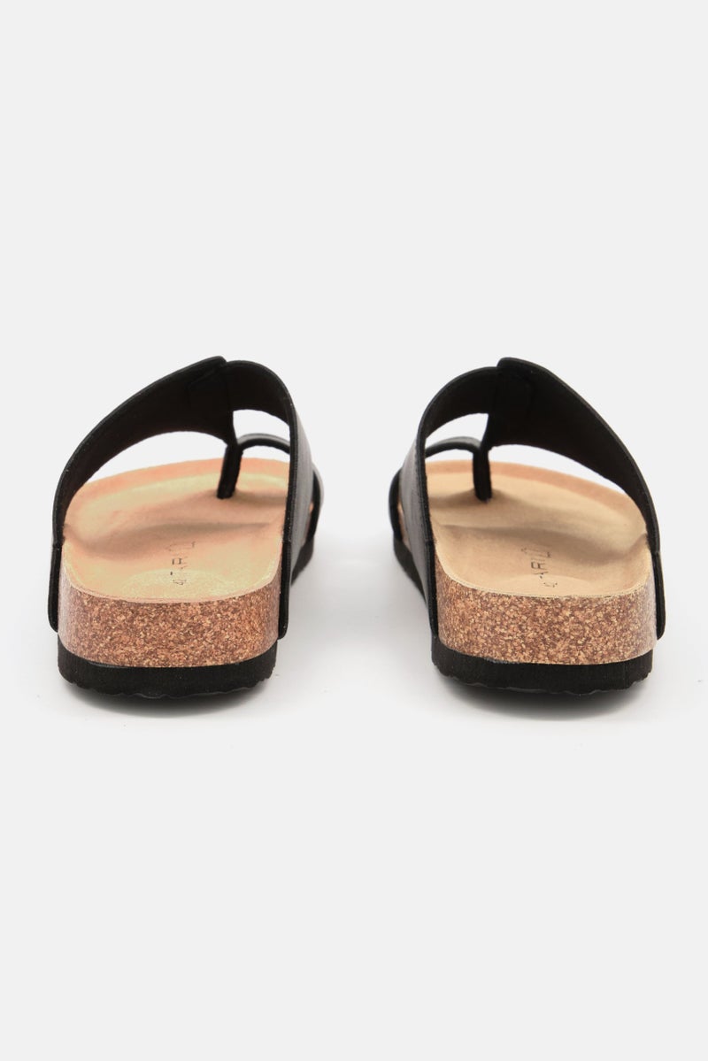 Men Slip On Cork Sandals Grey