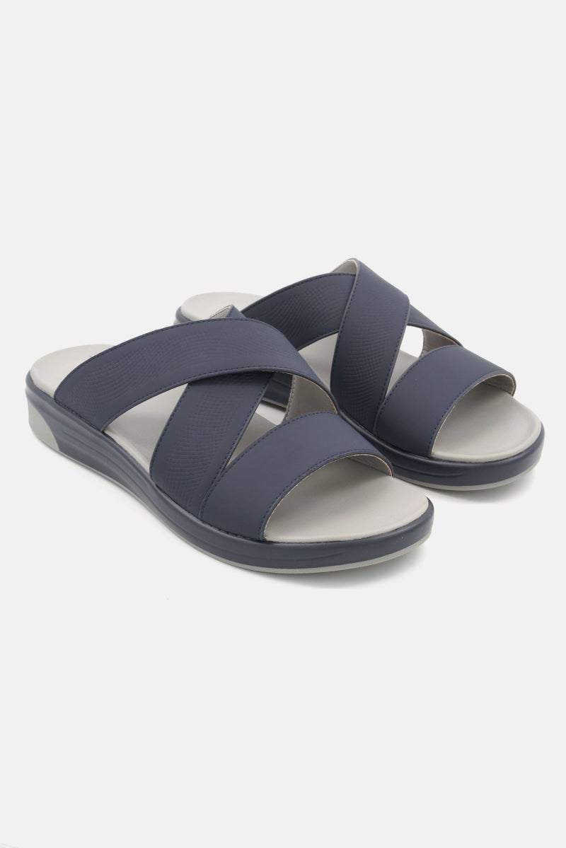 Men Slip On Sandals, Navy