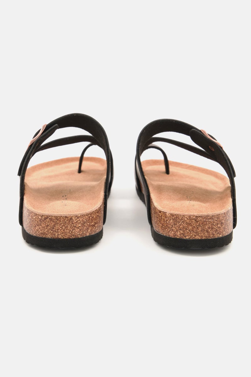 Men Slip On Sandals, Brown