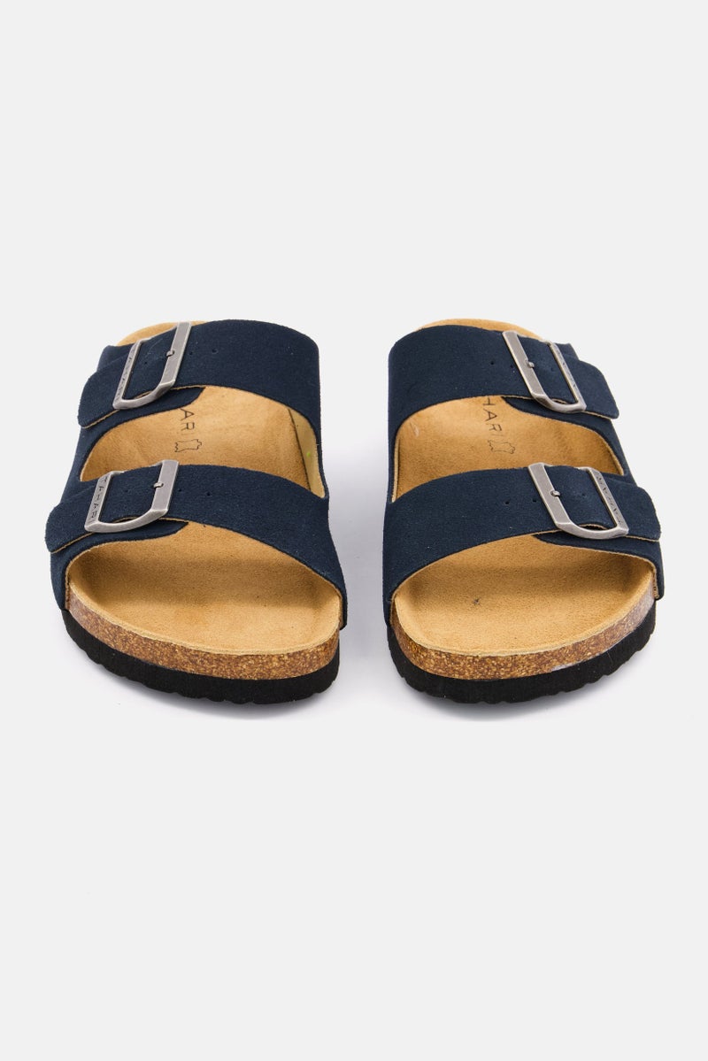 Men Slip On Cork Sandals, Navy