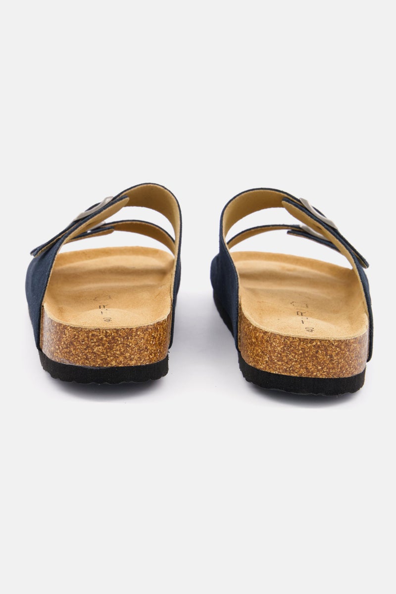 Men Slip On Cork Sandals, Navy