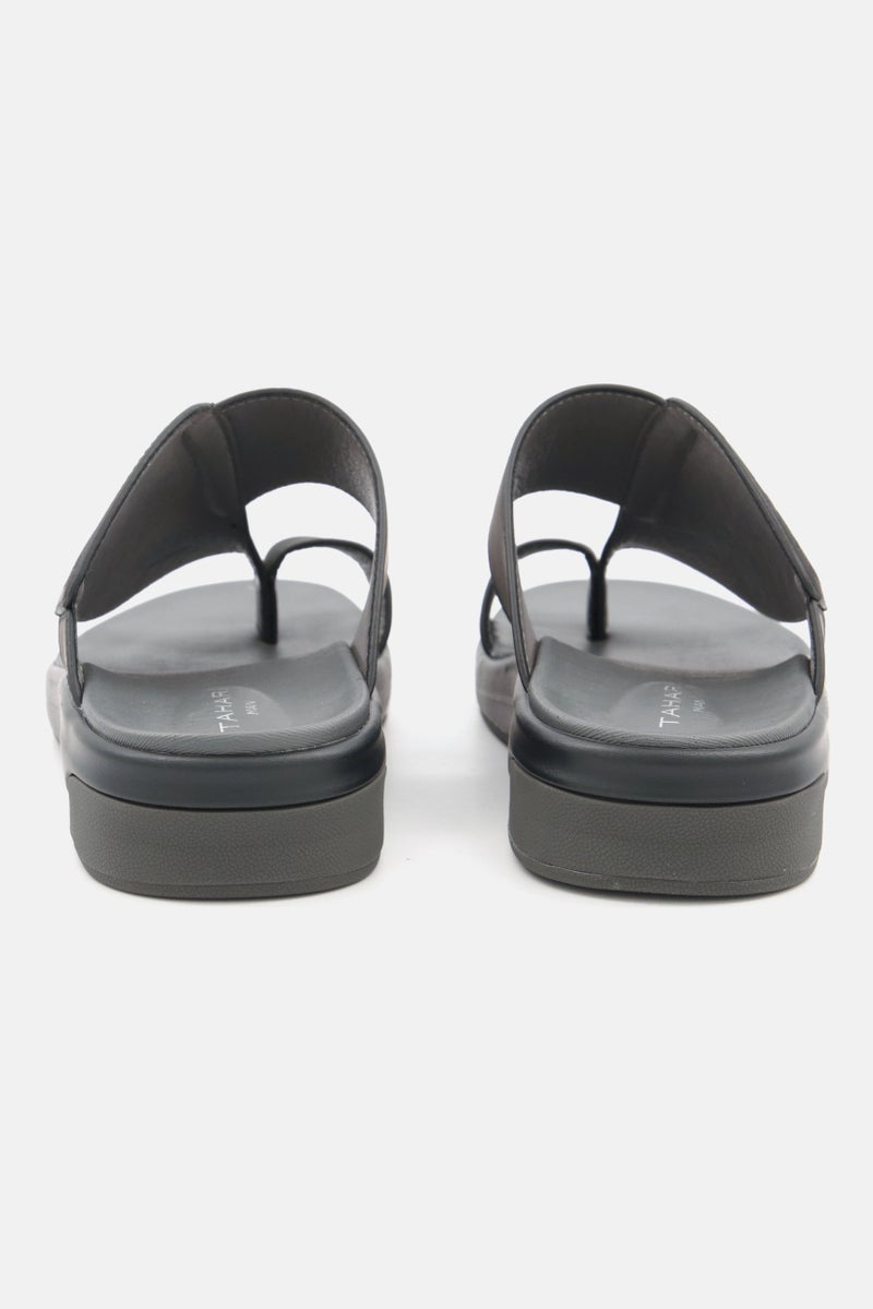 Men Slip On Sandals, Black/Grey