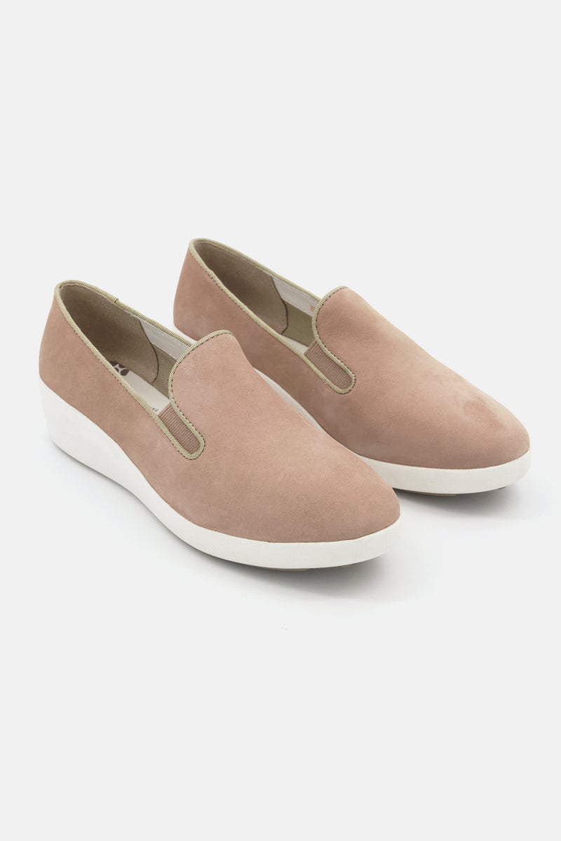 Women Slip On Casual Shoes, Taupe