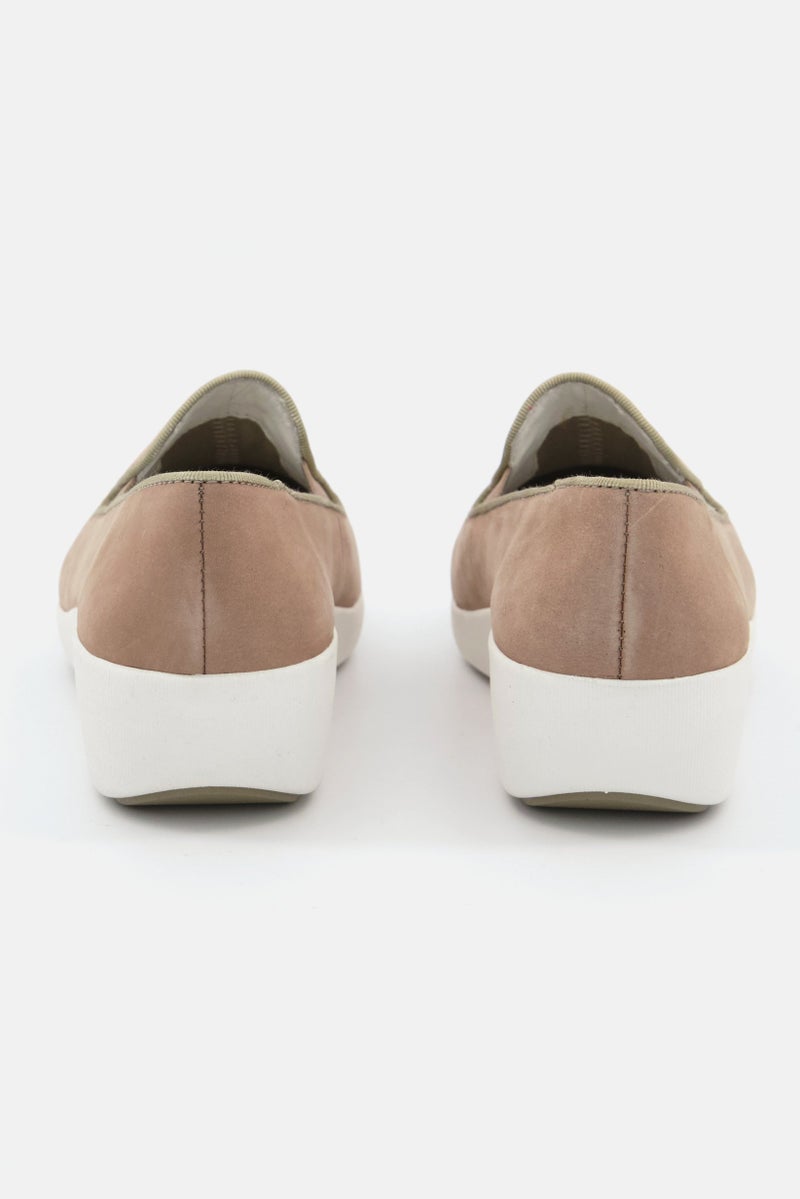 Women Slip On Casual Shoes, Taupe