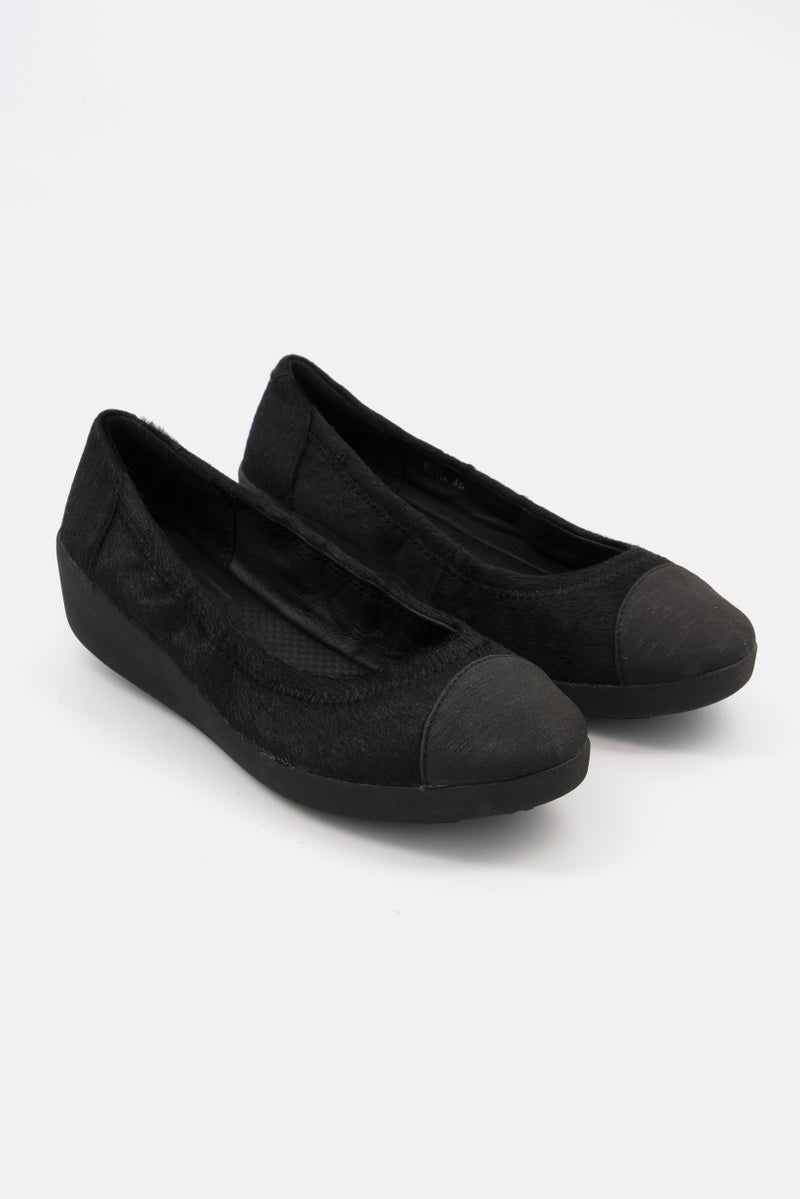 Women Slip On Casual Shoes, Black