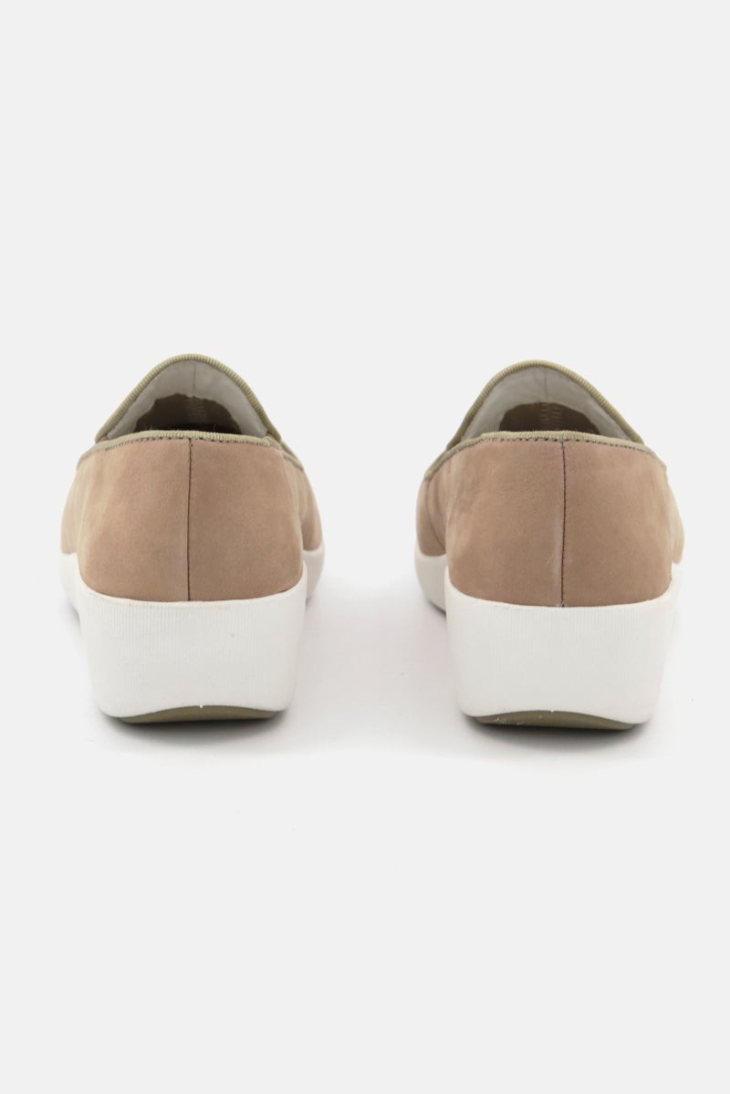 Kids Girls Slip On Casual Shoes, Taupe