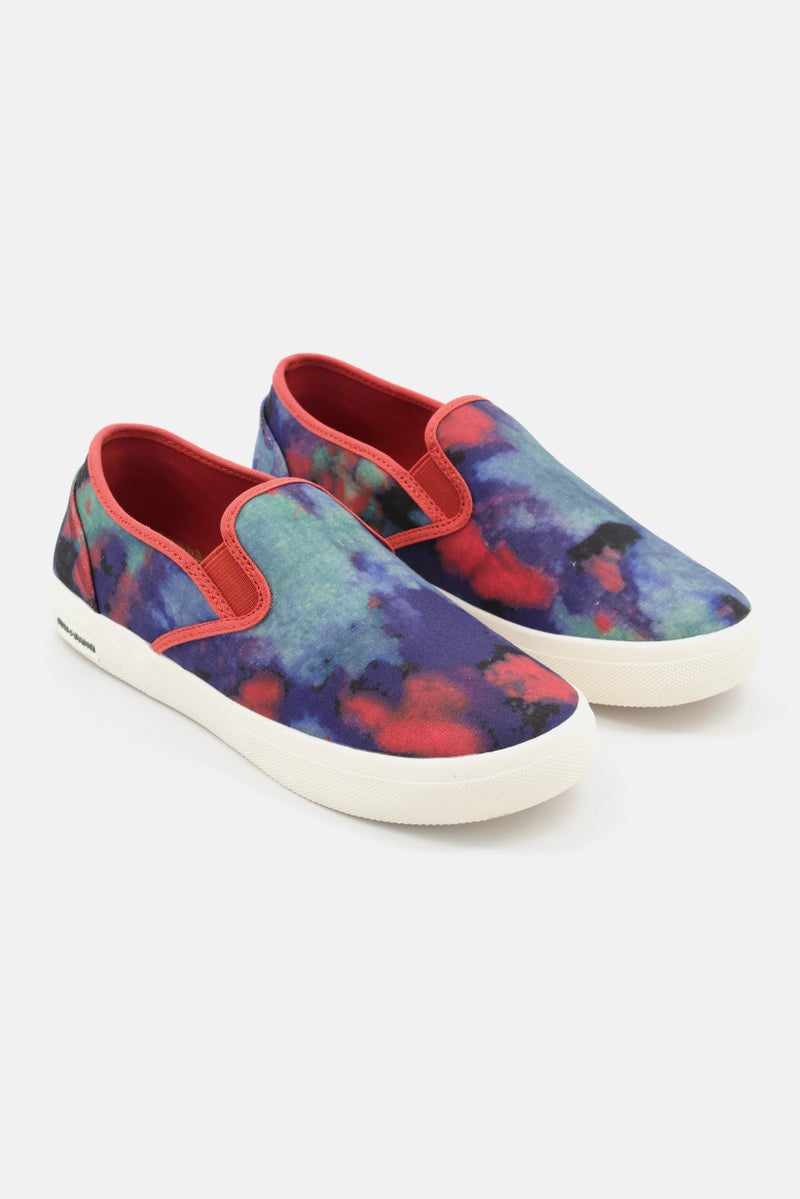 Kids Boy Reins Tie-Dye Slip On Shoes, Navy Combo