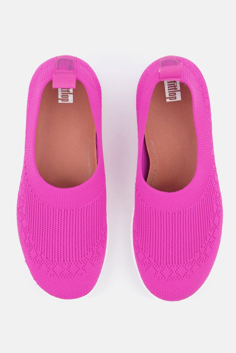 Women Uberknit Slip-On Ballerina Shoes, Purple