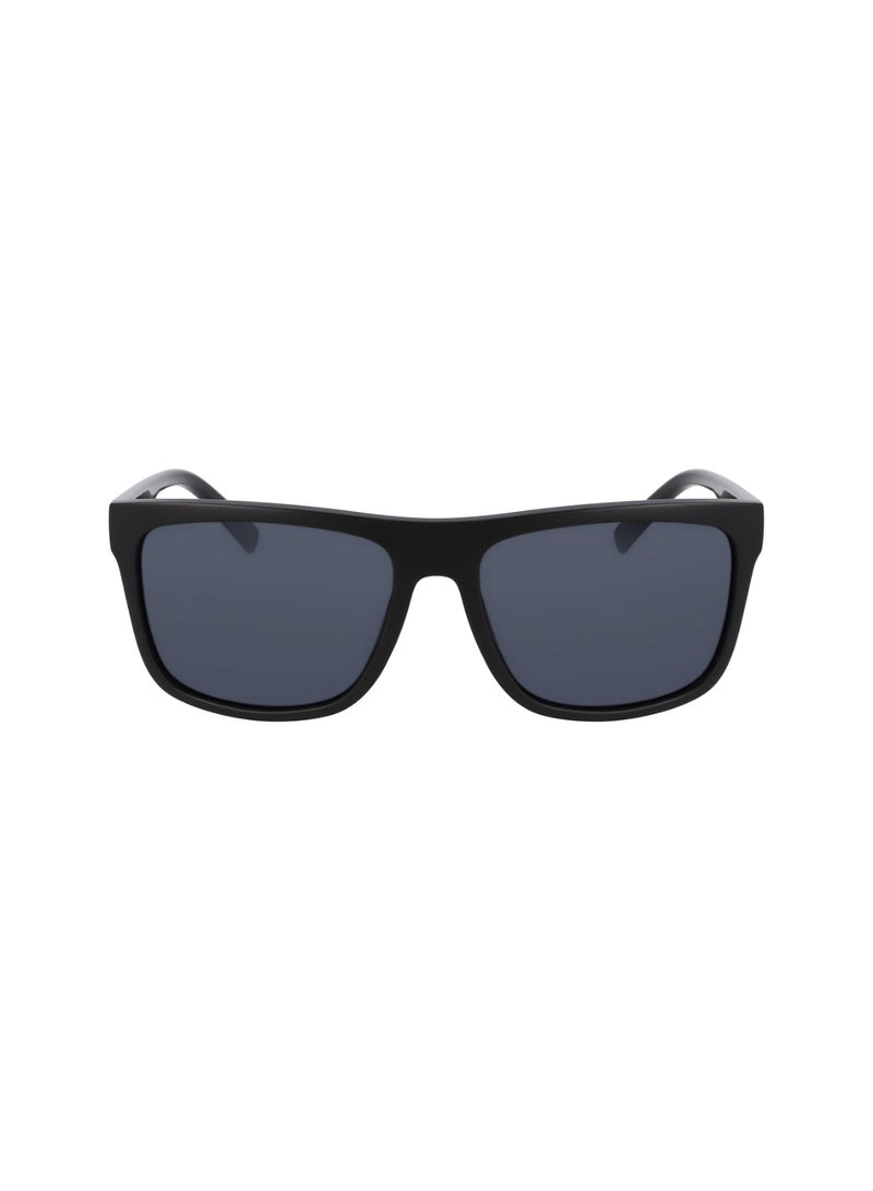 Men's UV Protection Rectangular Shape  Sunglasses N902SP-005-6018 - Lens Size: 60 - Matte Black