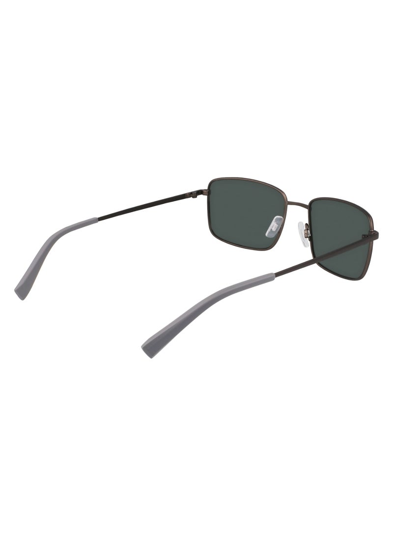 Men's UV Protection Rectangular Shape Metal Sunglasses N102SP-030-5518 - Lens Size: 55 - Matte Gunmetal