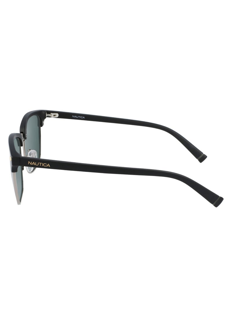 Men's UV Protection Rectangular Shape  Sunglasses N3658SP-005-5420 - Lens Size: 54 - Matte Black