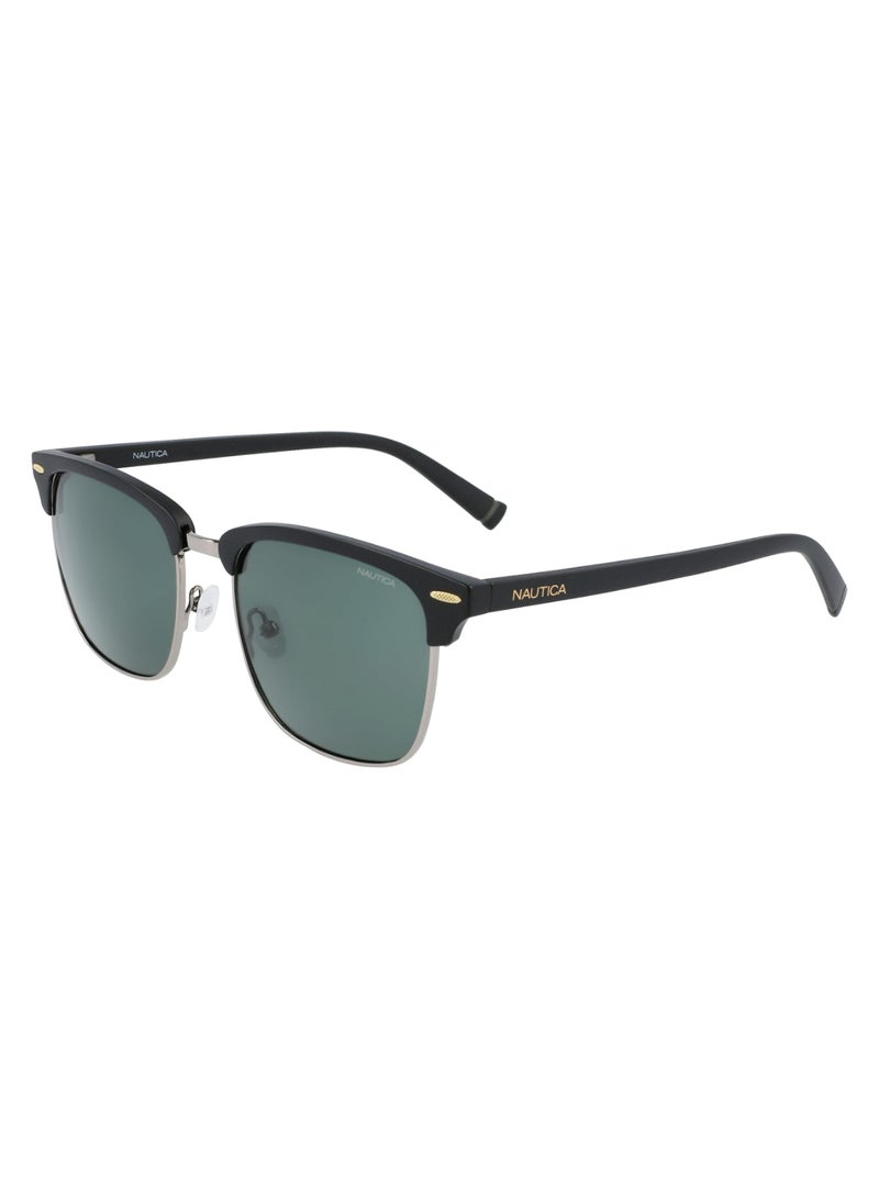 Men's UV Protection Rectangular Shape  Sunglasses N3658SP-005-5420 - Lens Size: 54 - Matte Black