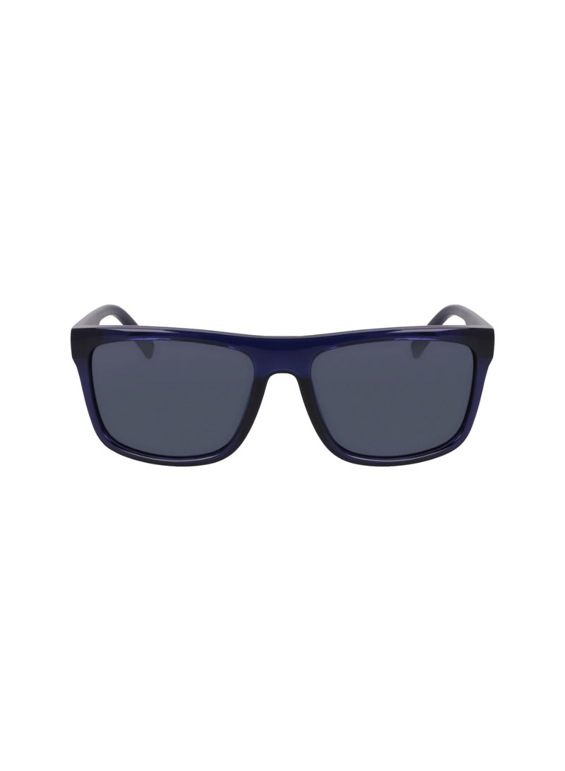 Men's UV Protection Rectangular Shape  Sunglasses N902SP-410-6018 - Lens Size: 60 - Navy Crystal