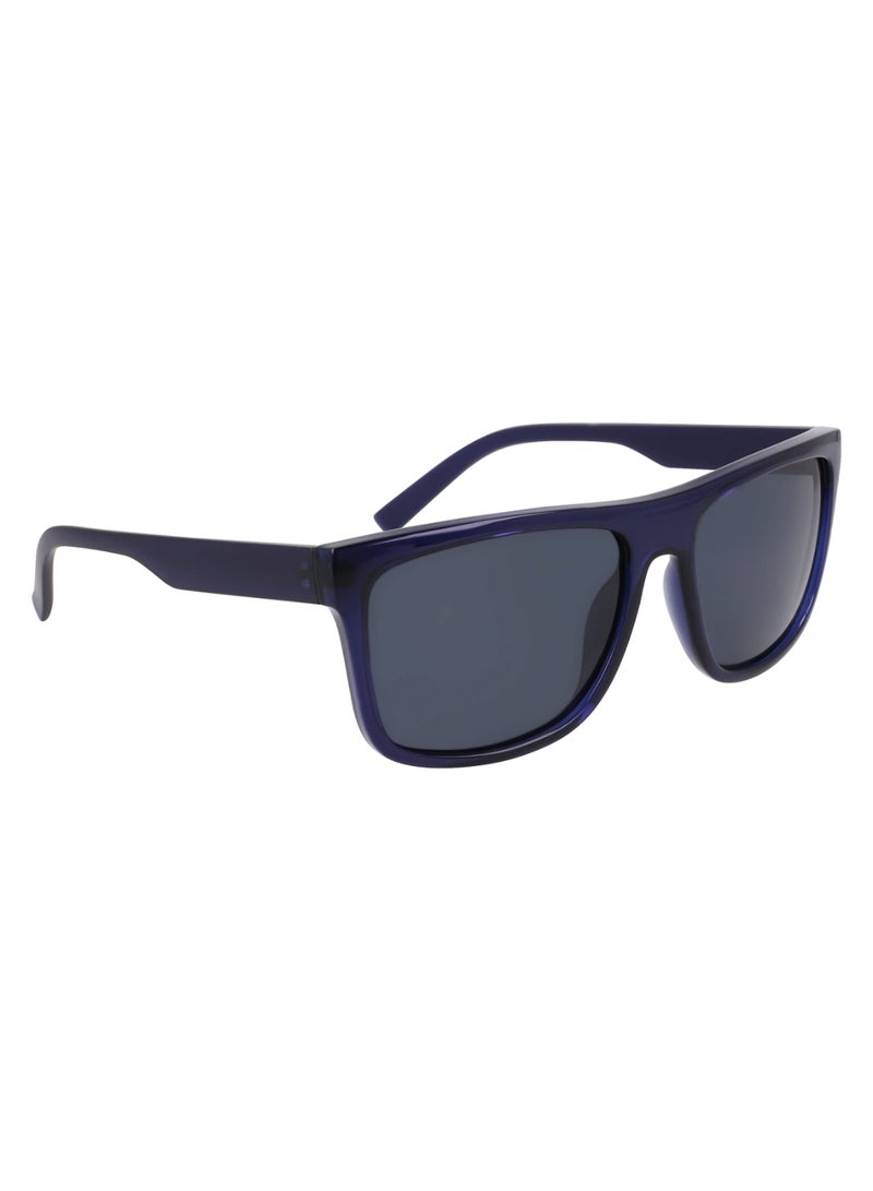 Men's UV Protection Rectangular Shape  Sunglasses N902SP-410-6018 - Lens Size: 60 - Navy Crystal