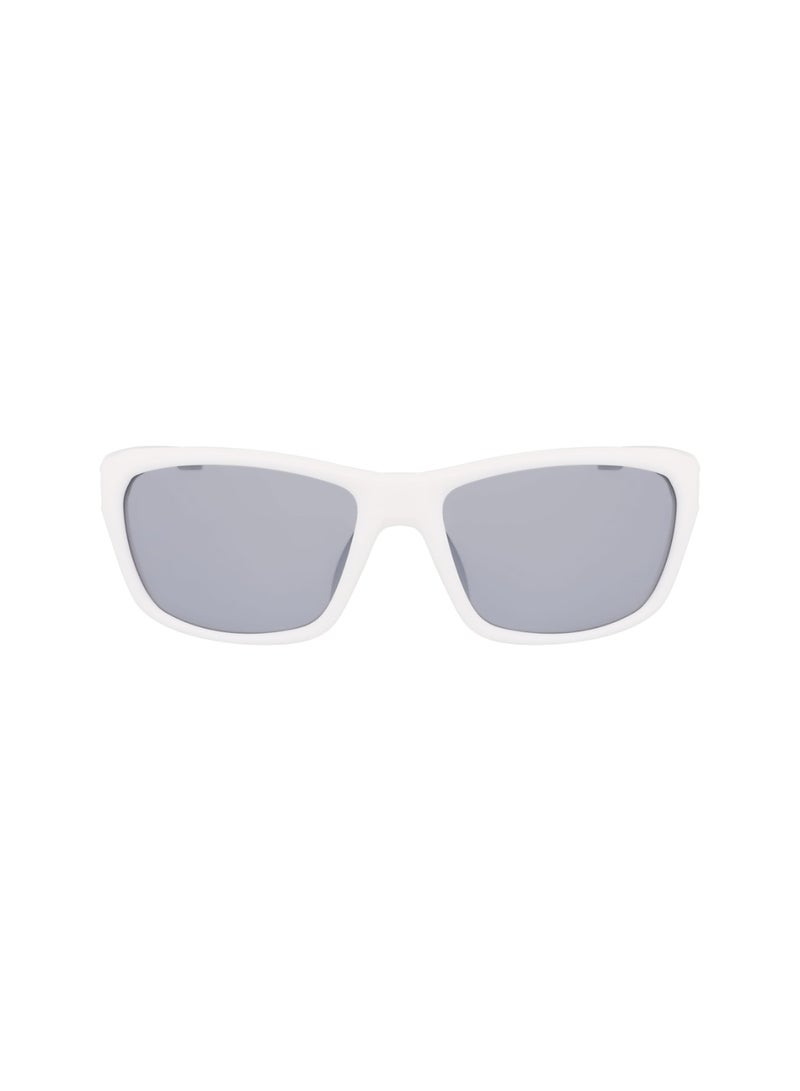 Men's UV Protection Rectangular Shape  Sunglasses N901SP-105-6117 - Lens Size: 61 - Matte White