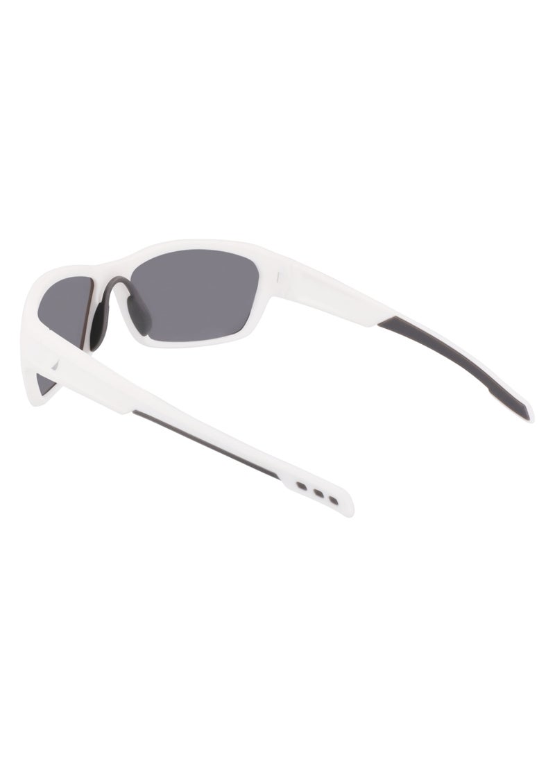 Men's UV Protection Rectangular Shape  Sunglasses N901SP-105-6117 - Lens Size: 61 - Matte White