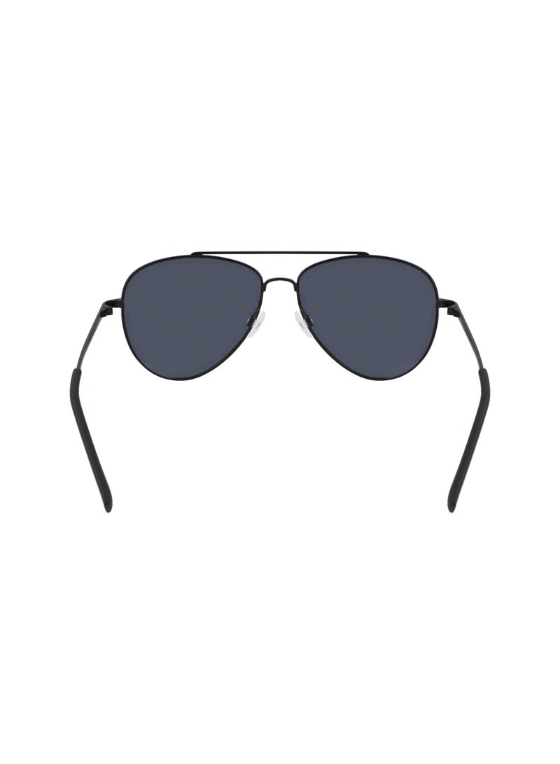 Men's UV Protection Aviator Shape Metal Sunglasses N101SP-005-5815 - Lens Size: 58 - Matte Black