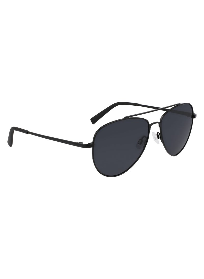 Men's UV Protection Aviator Shape Metal Sunglasses N101SP-005-5815 - Lens Size: 58 - Matte Black