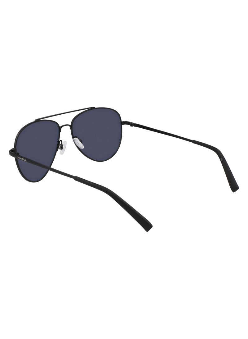 Men's UV Protection Aviator Shape Metal Sunglasses N101SP-005-5815 - Lens Size: 58 - Matte Black