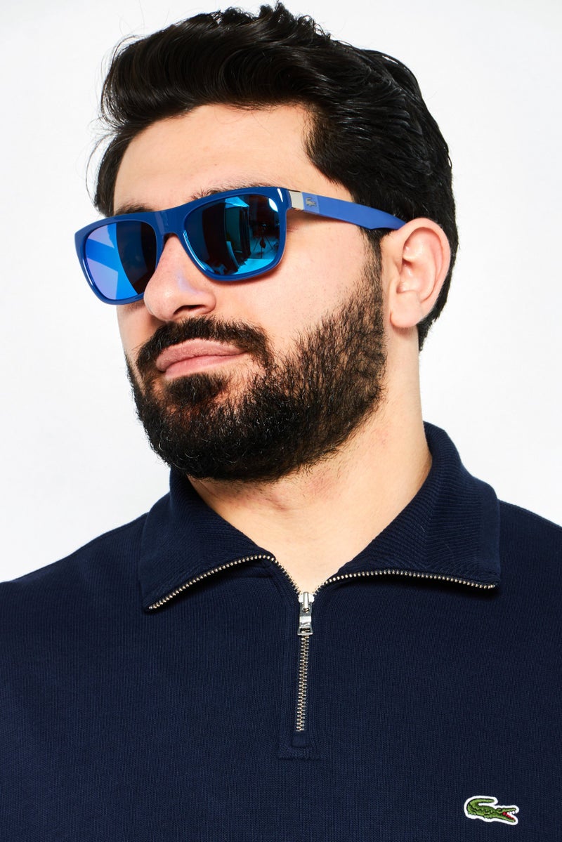 Men L664S Square Sunglasses, Blue