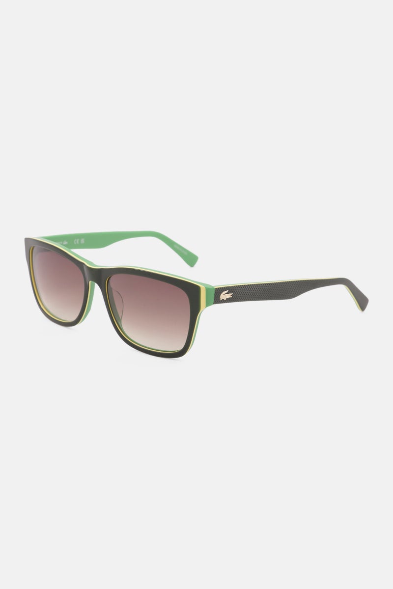Men L683S Square Sunglasses, Green