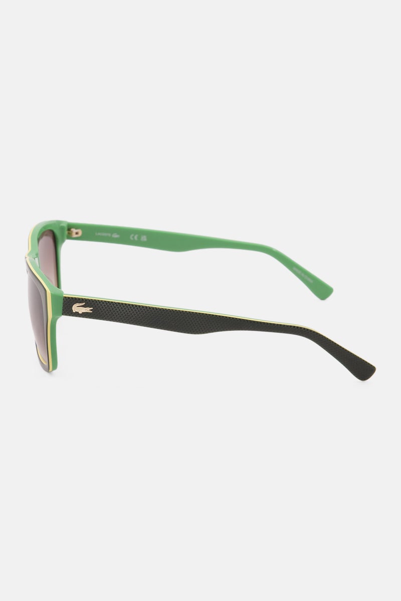 Men L683S Square Sunglasses, Green