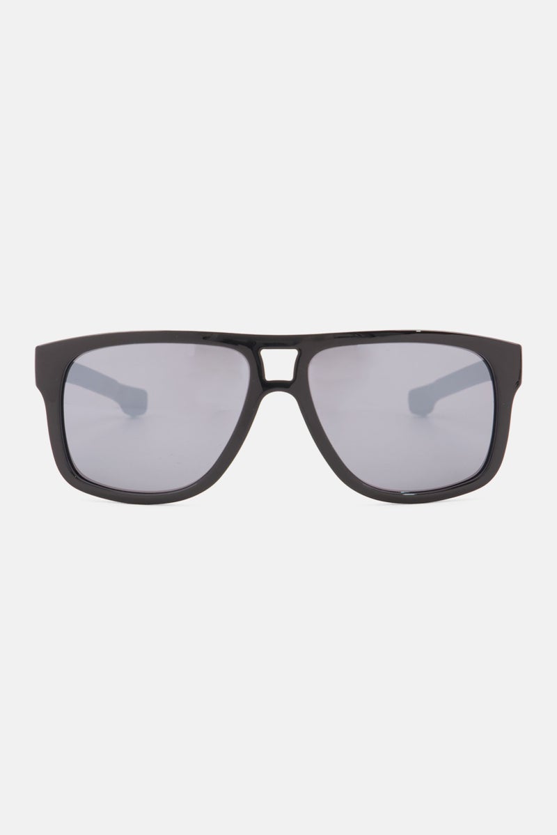 Men L817S Rectangular Glasses, Black