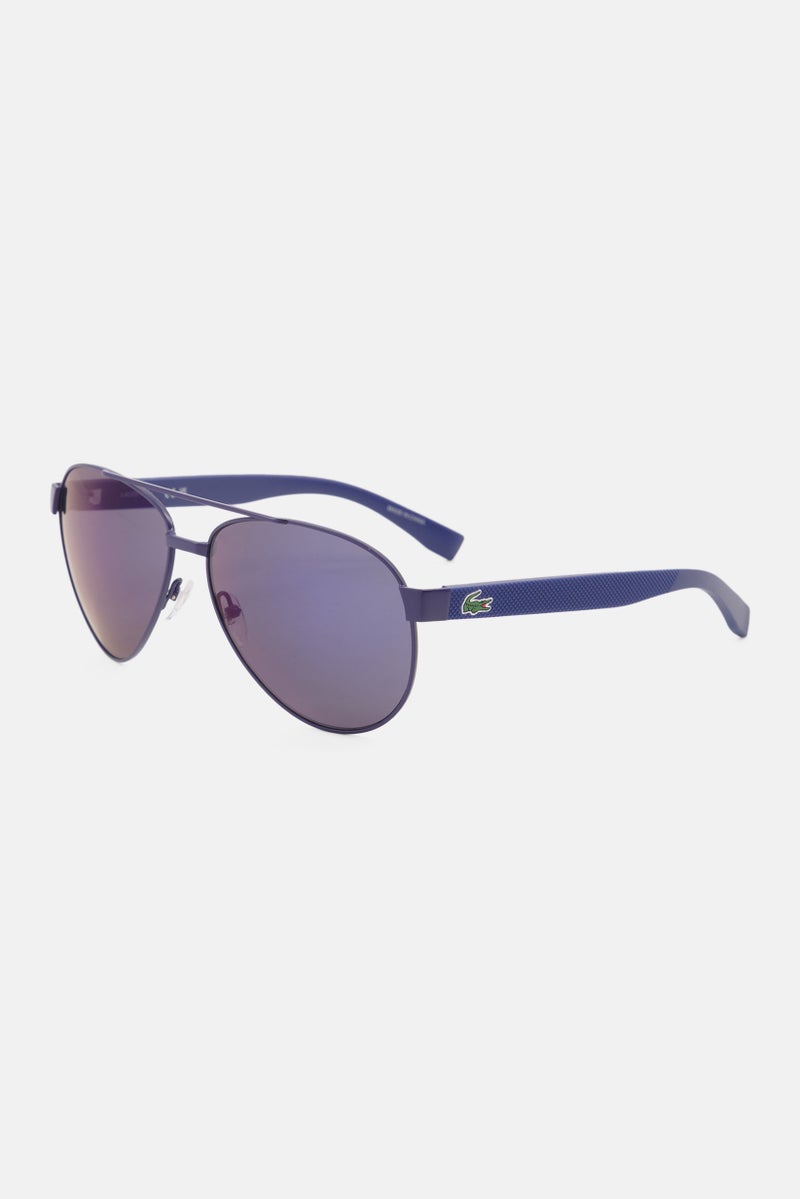 Men L185S Aviator Glasses, Matte Blue