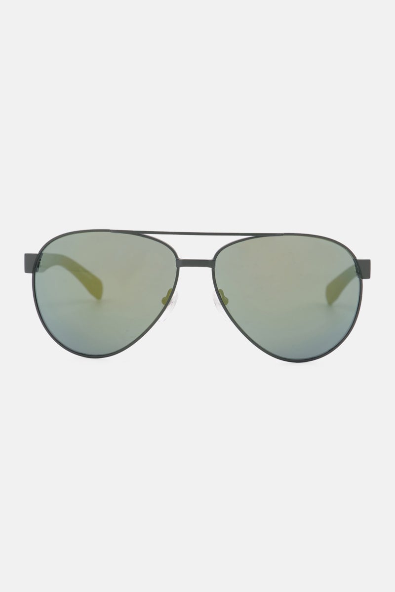 Men L185S Aviator Sunglasses, Matte Green