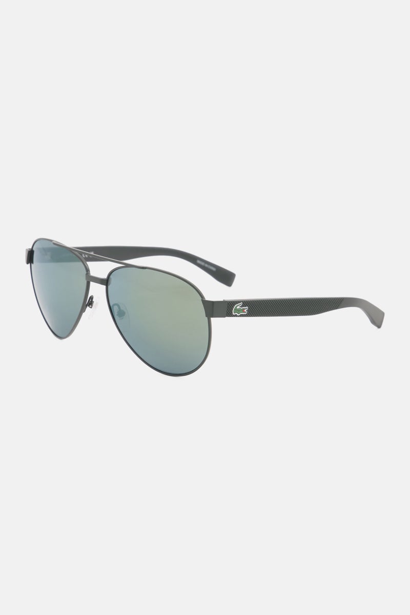 Men L185S Aviator Sunglasses, Matte Green