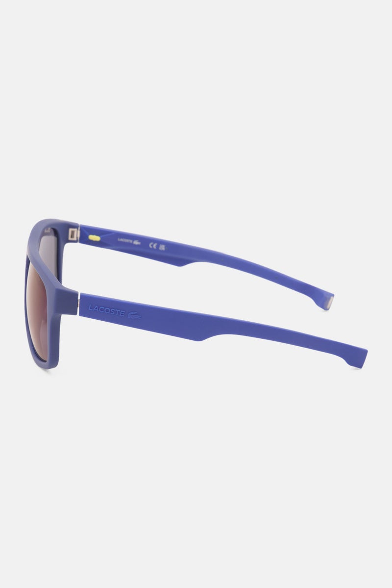 Men L817S Square Glasses, Matte Blue