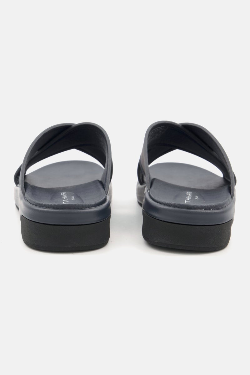 Men Slip On Sandals, Navy Blue